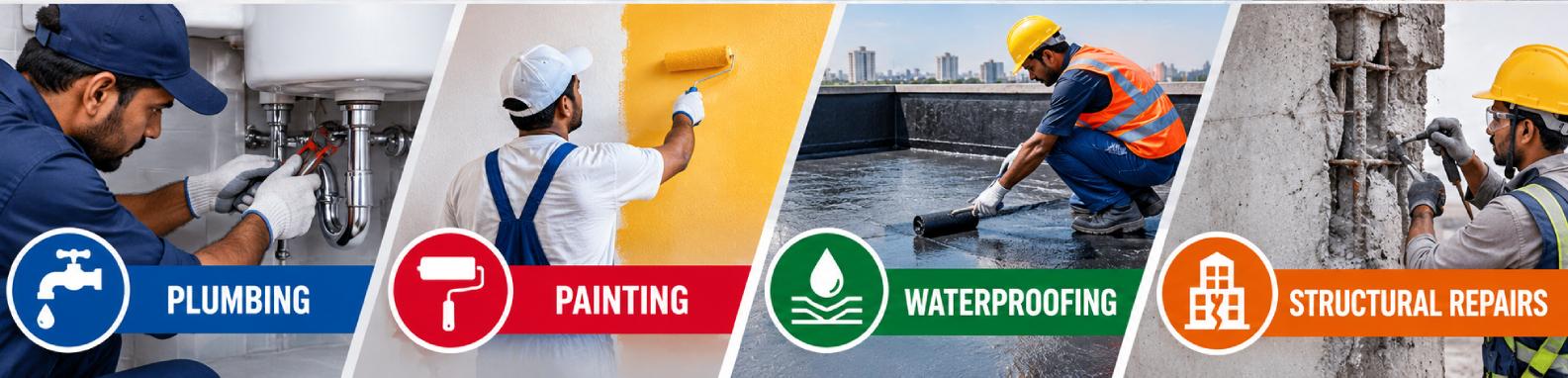 Building Plumbing, Painting, Waterproofing and Structural Repairs in Mumbai: A Complete Maintenance Guide